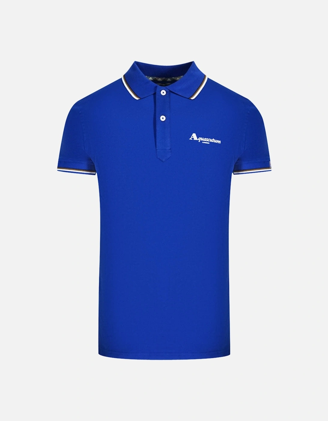 London Tipped Blue Polo Shirt, 3 of 2
