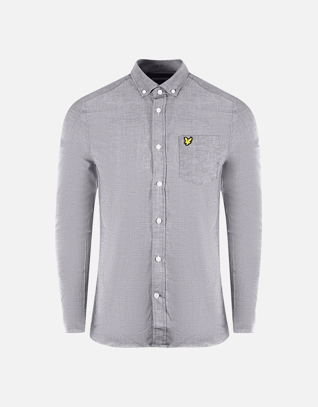 Lyle & Scott Blue Long Sleeved Slim Fit Chambray Shirt, 3 of 2