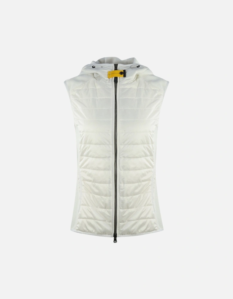 Nicky Off White Hooded Gilet