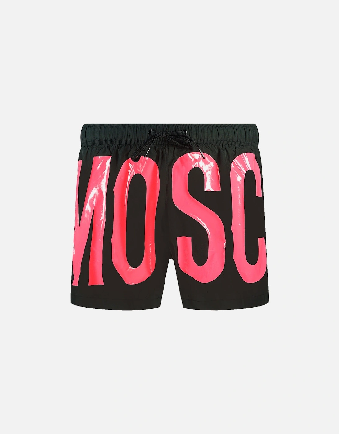 Large Pink Logo Black Shorts, 3 of 2