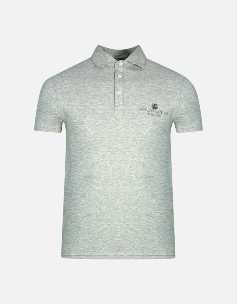 London Bold Logo Grey Polo Shirt