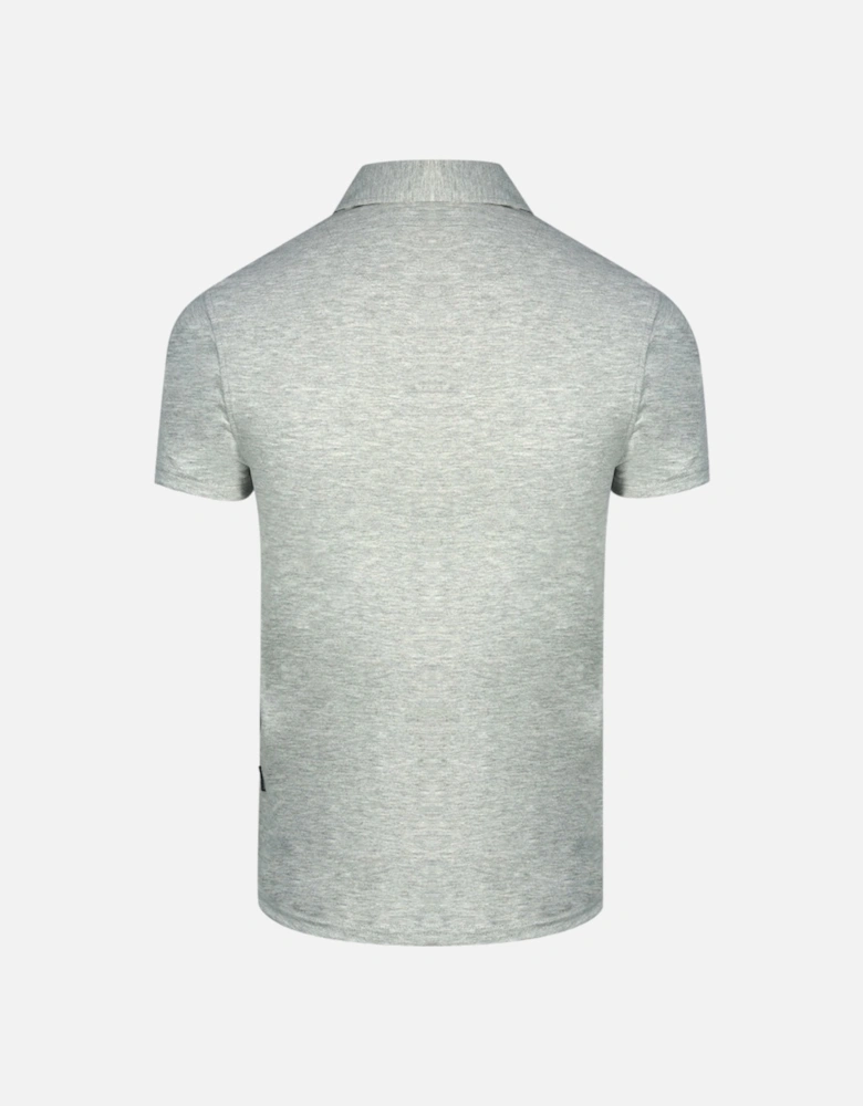 Aldis Crest Block Logo Grey Polo Shirt