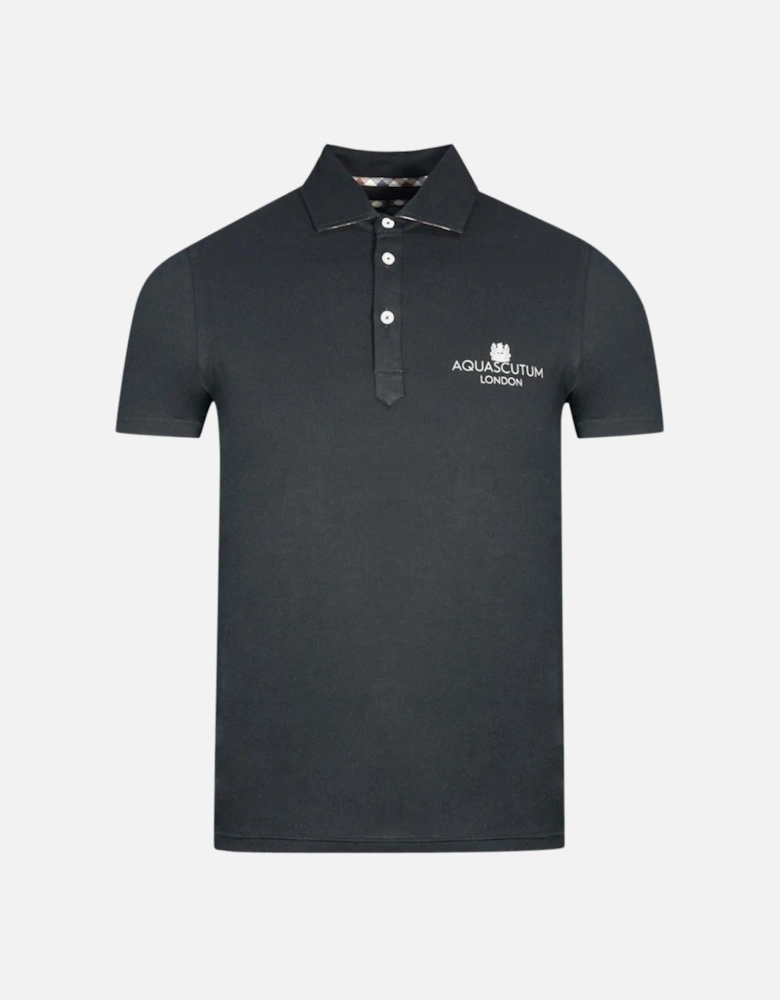 London Bold Logo Black Polo Shirt