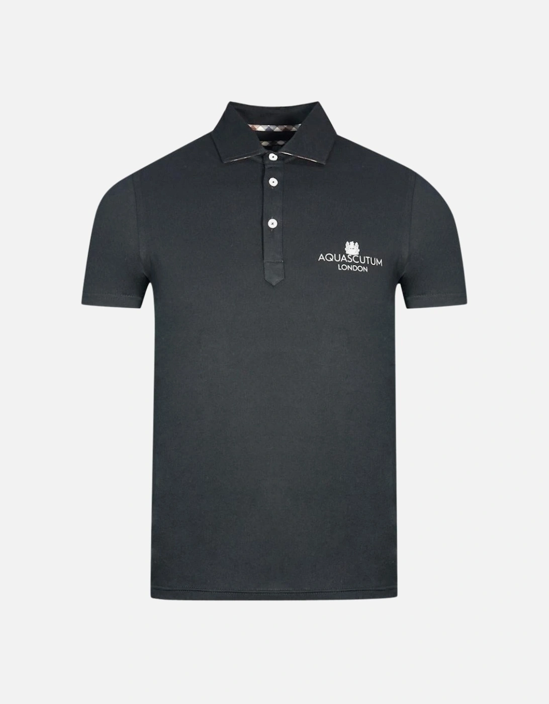 London Bold Logo Black Polo Shirt, 3 of 2