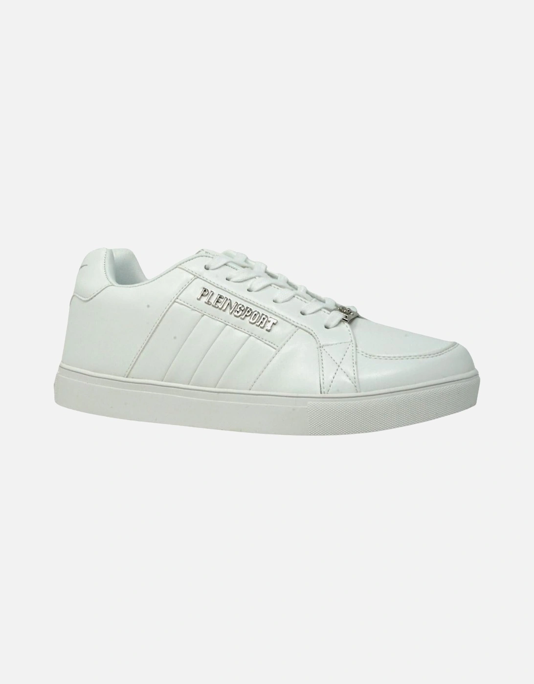 Plein Sport Block Logo White Sneakers