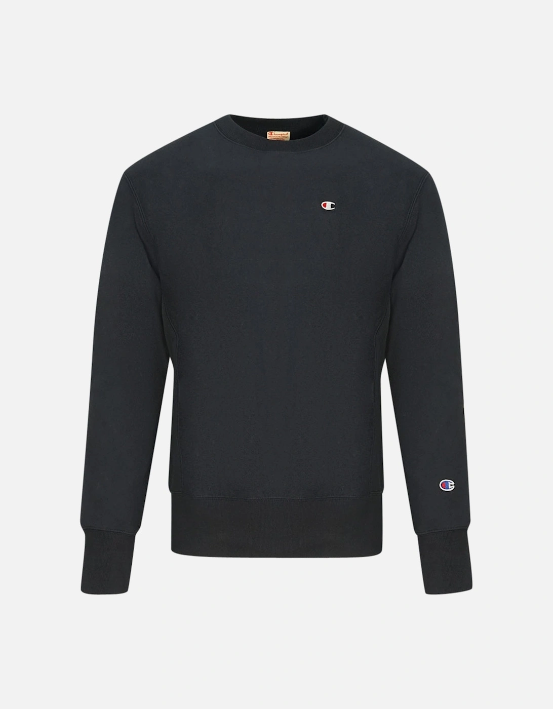 Reverse Weave C Logo Navy Blue Jumper, 3 of 2