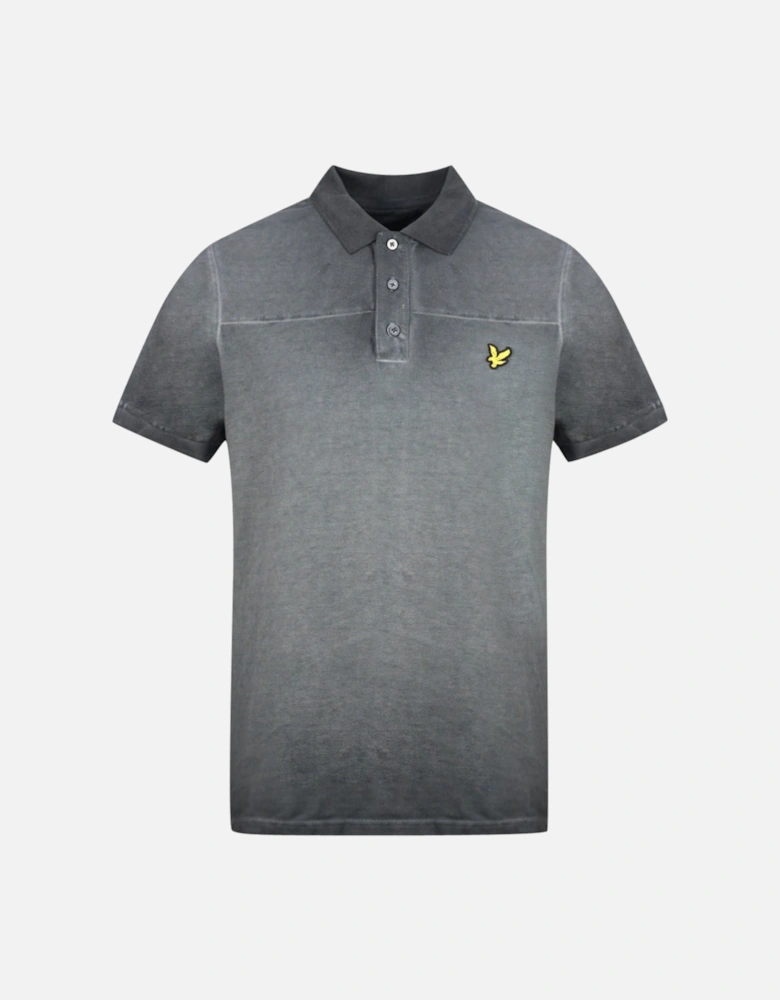 Lyle & Scott True Black Faded Ink Wash Polo Shirt