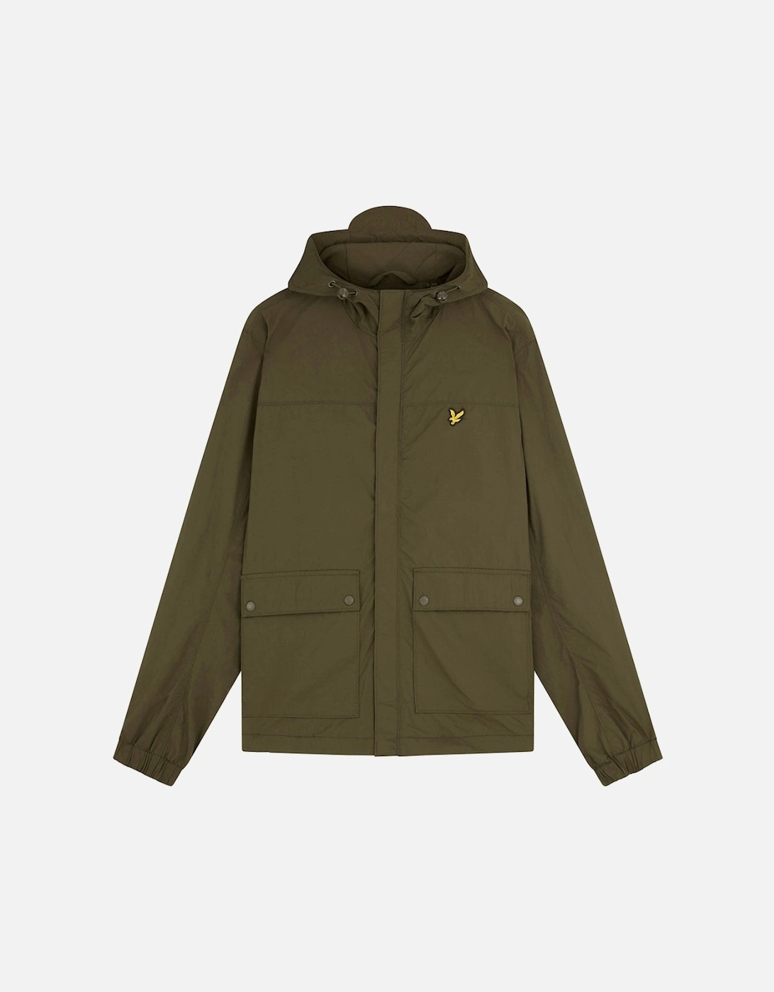 Lyle & Scott Branded Olive Hooded Parka Jacket, 5 of 4