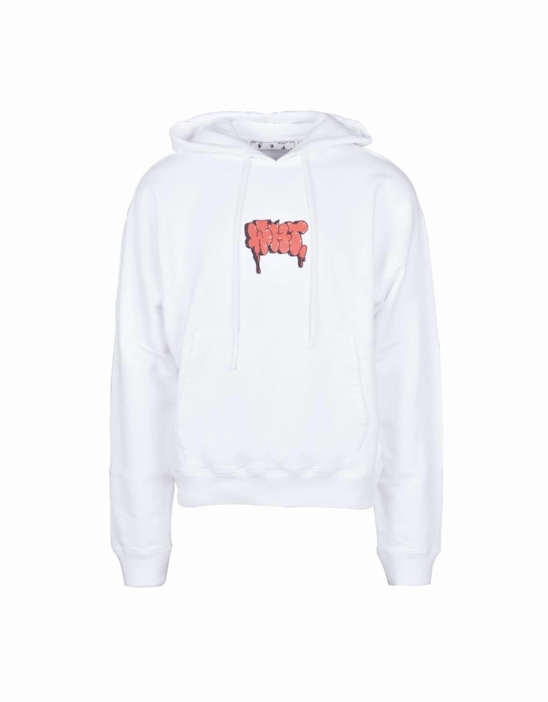 Graffiti Paint Logo White Hoodie, 3 of 2