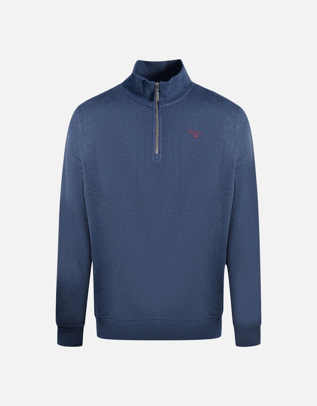 Starbeck Half Zip Navy Blue Sweatshirt, 3 of 2