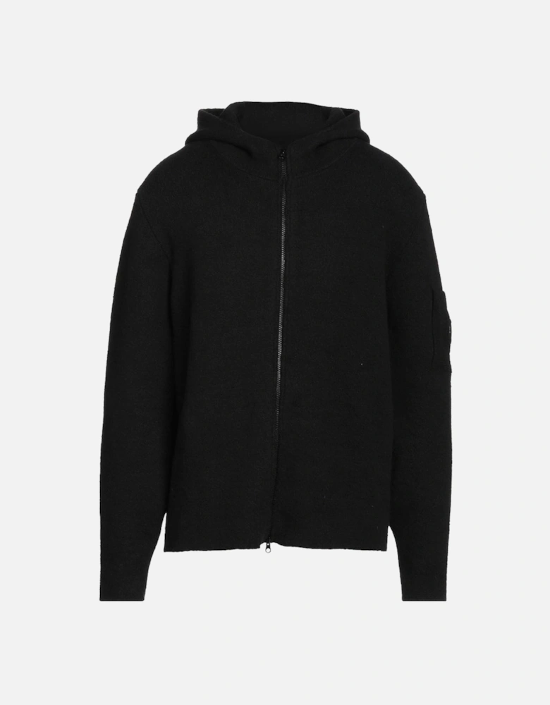 C.P. Company Lens Badge Black Zip-Up Hoodie