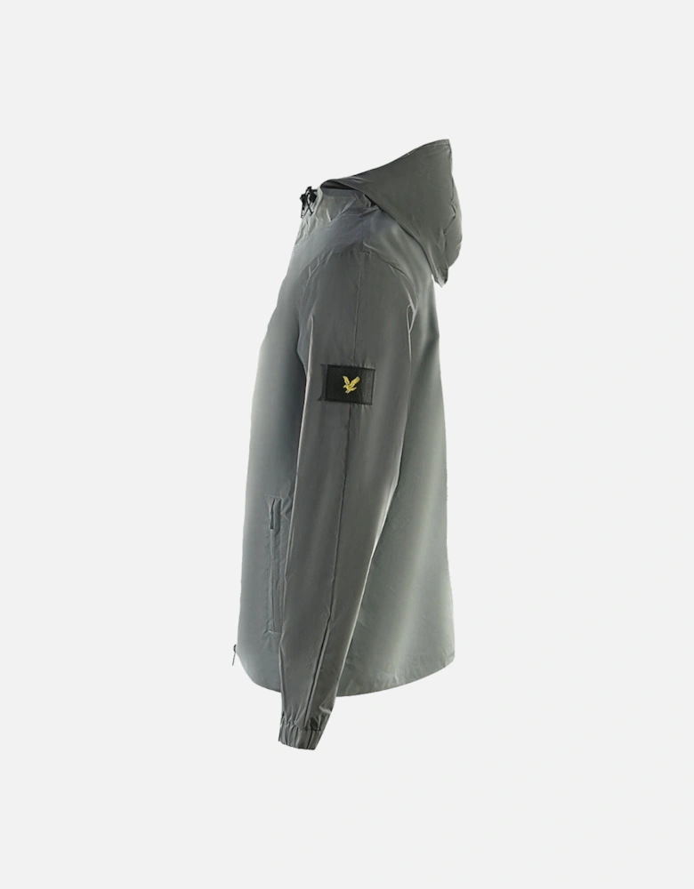 Lyle & Scott Lightweight Reflective Grey Hooded Jacket