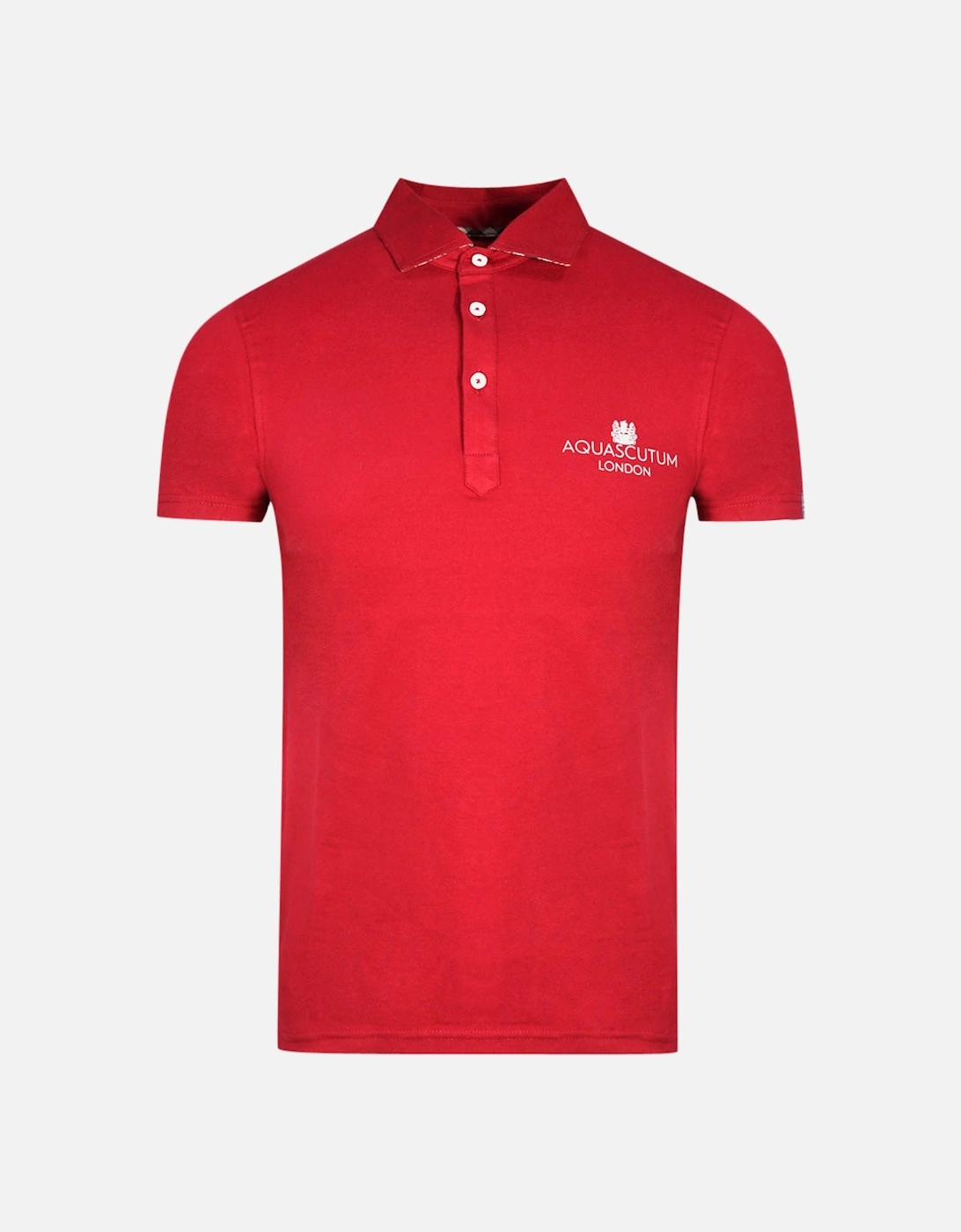 London Bold Logo Red Polo Shirt, 3 of 2