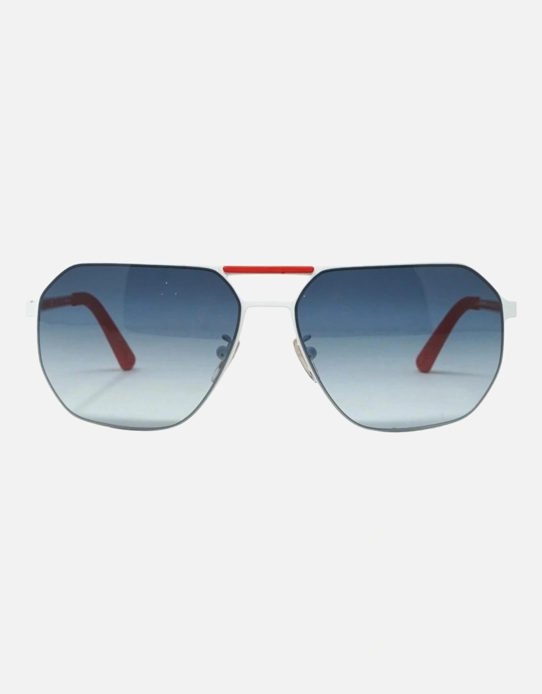 SPL968 OH71 White Sunglasses