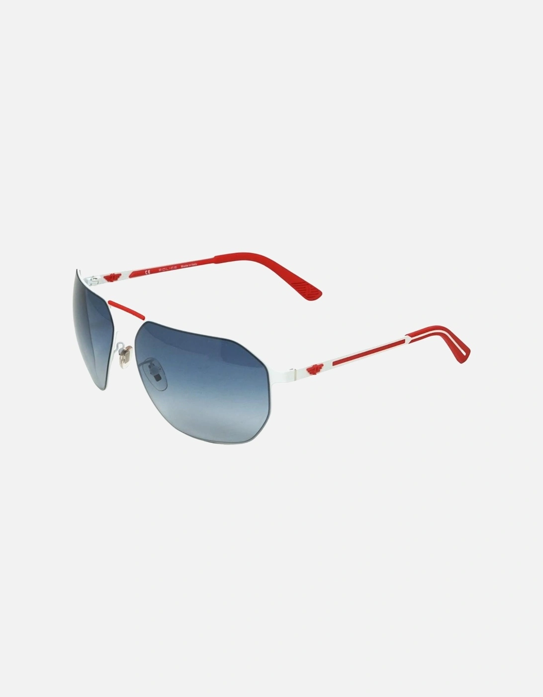 SPL968 OH71 White Sunglasses