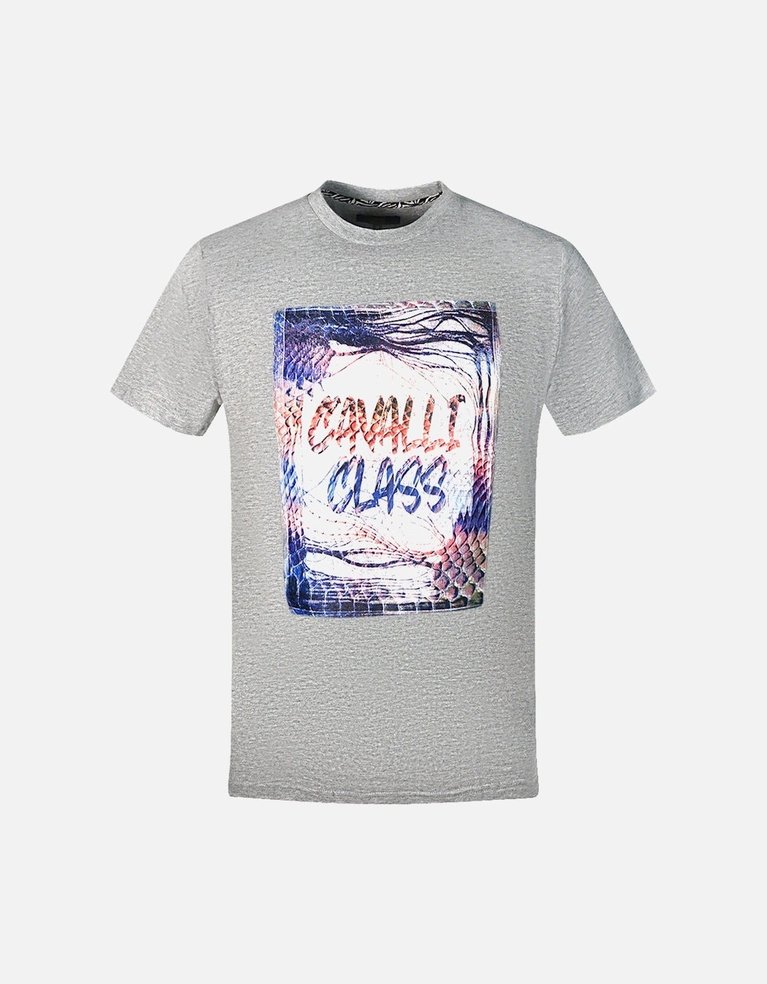 Cavalli Class Box Logo Grey T-Shirt, 3 of 2