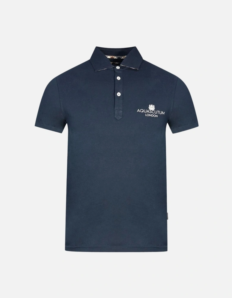 London Bold Logo Navy Blue Polo Shirt