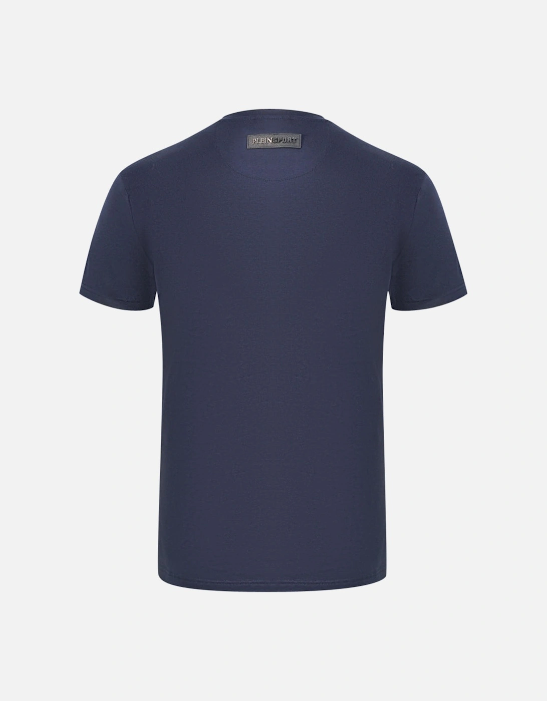 Plein Sport Tigerhead Bold Logo Navy Blue T-Shirt