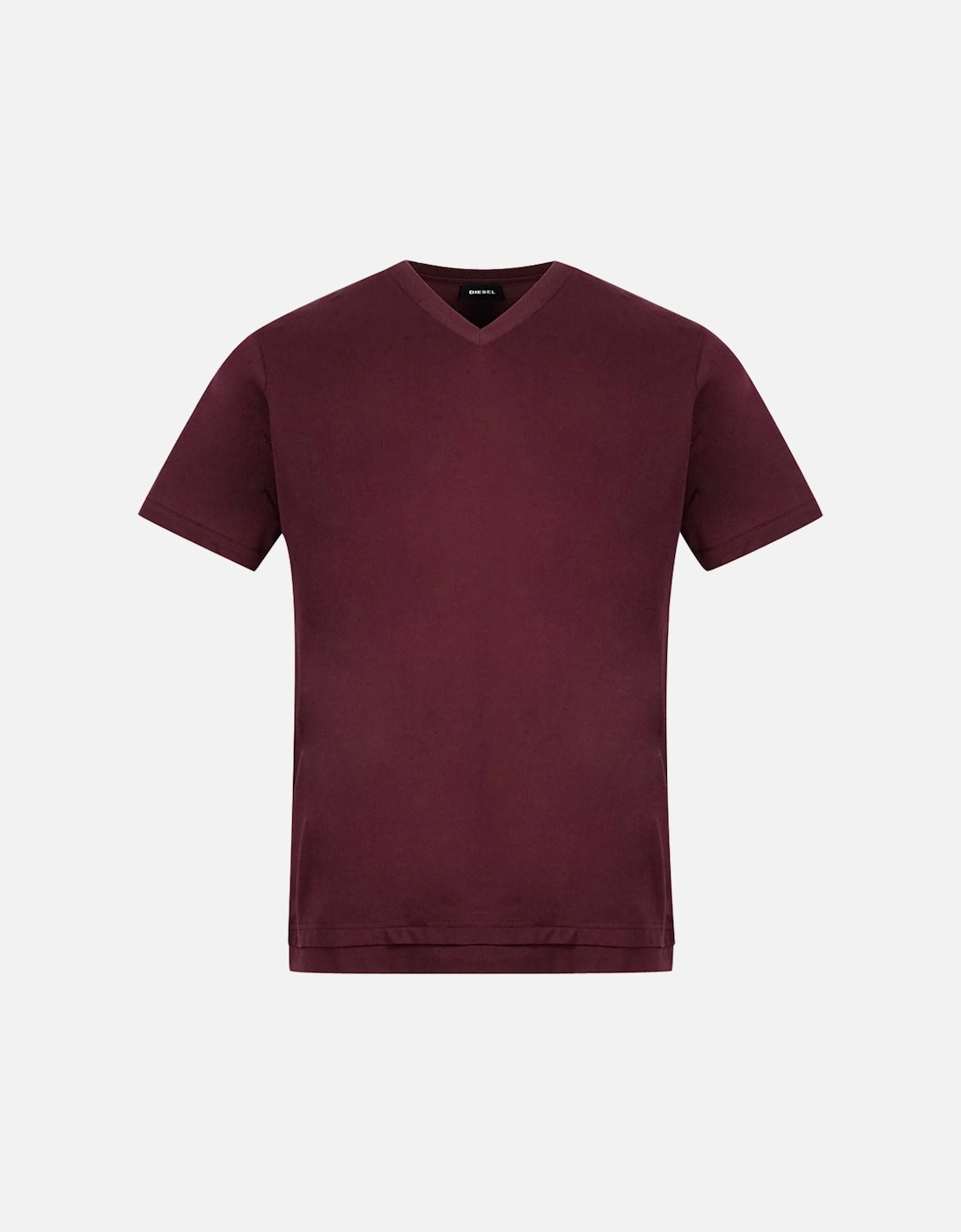 T-Cherubik-New Burgundy V-Neck T-Shirt, 3 of 2