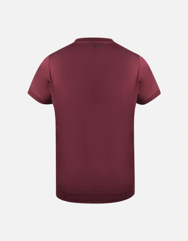 T-Cherubik-New Burgundy V-Neck T-Shirt