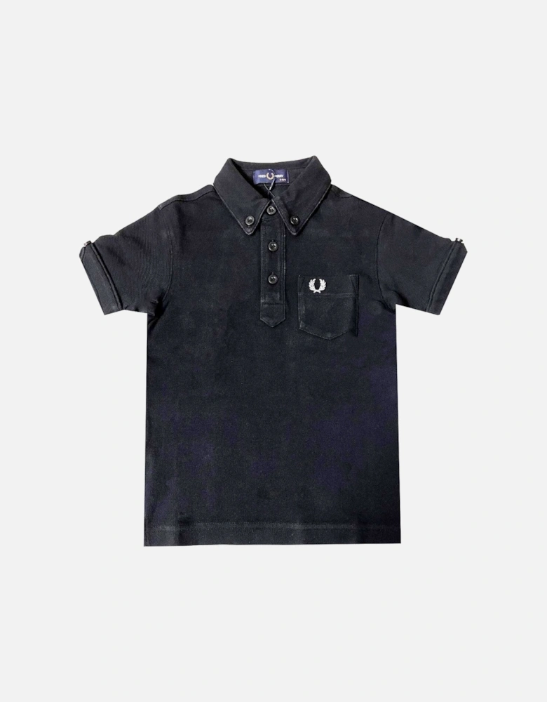 SY1503 102 Kids Black Polo Shirt