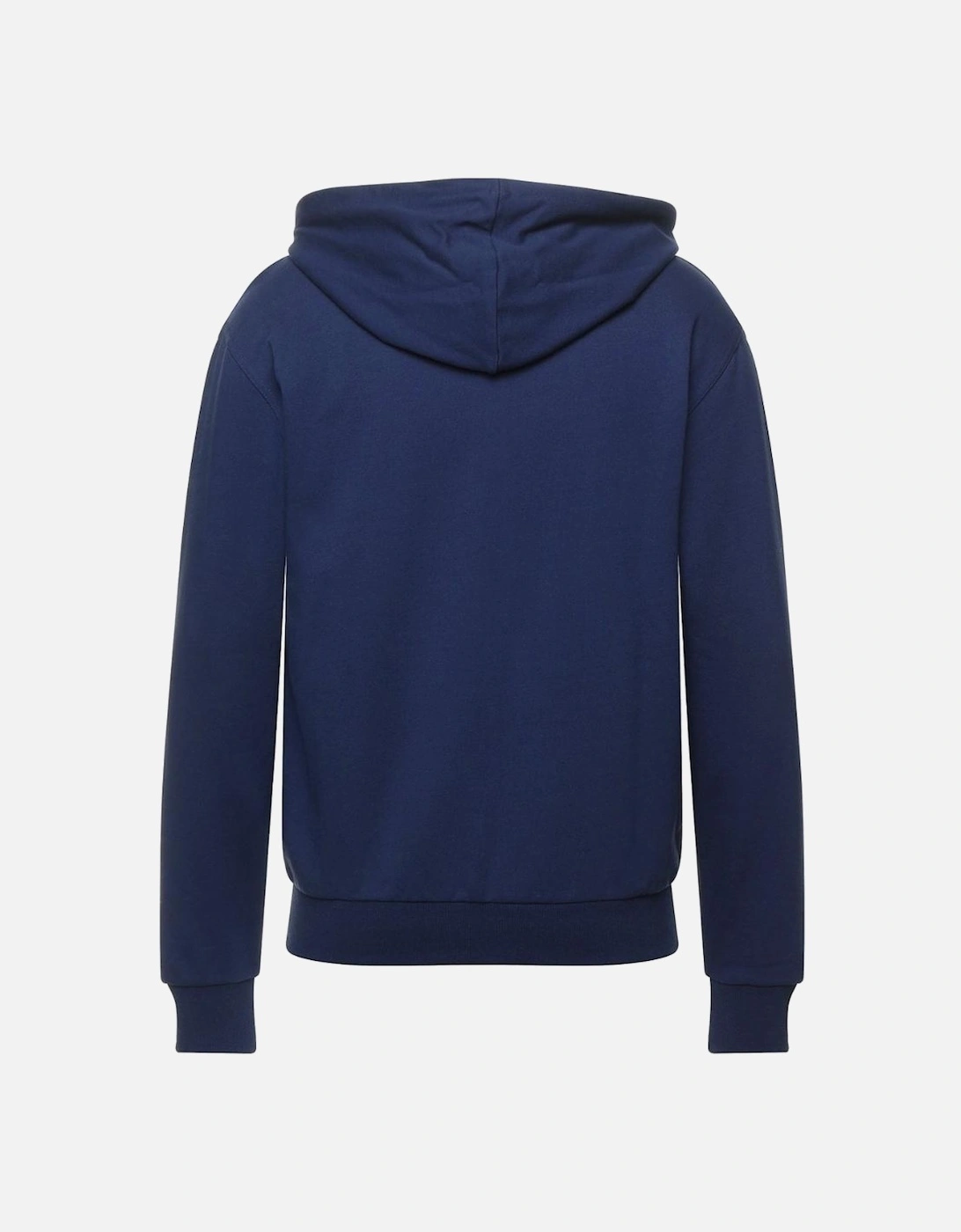 Brand Taped Pockets Navy Zip Hoodie