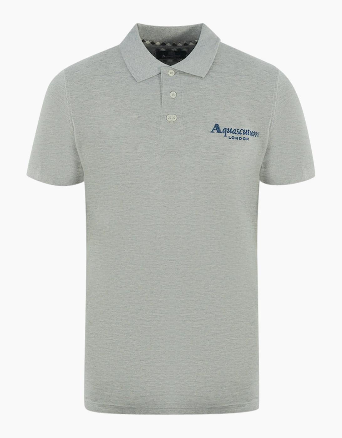 Aquascutum Men's Grey London 1851 Polo Shirt  38 M