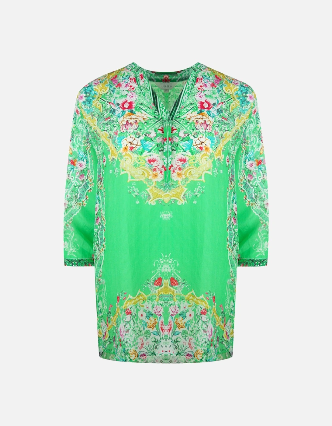 Versailles Gardenia 1202120 Green Milano Shirt, 3 of 2