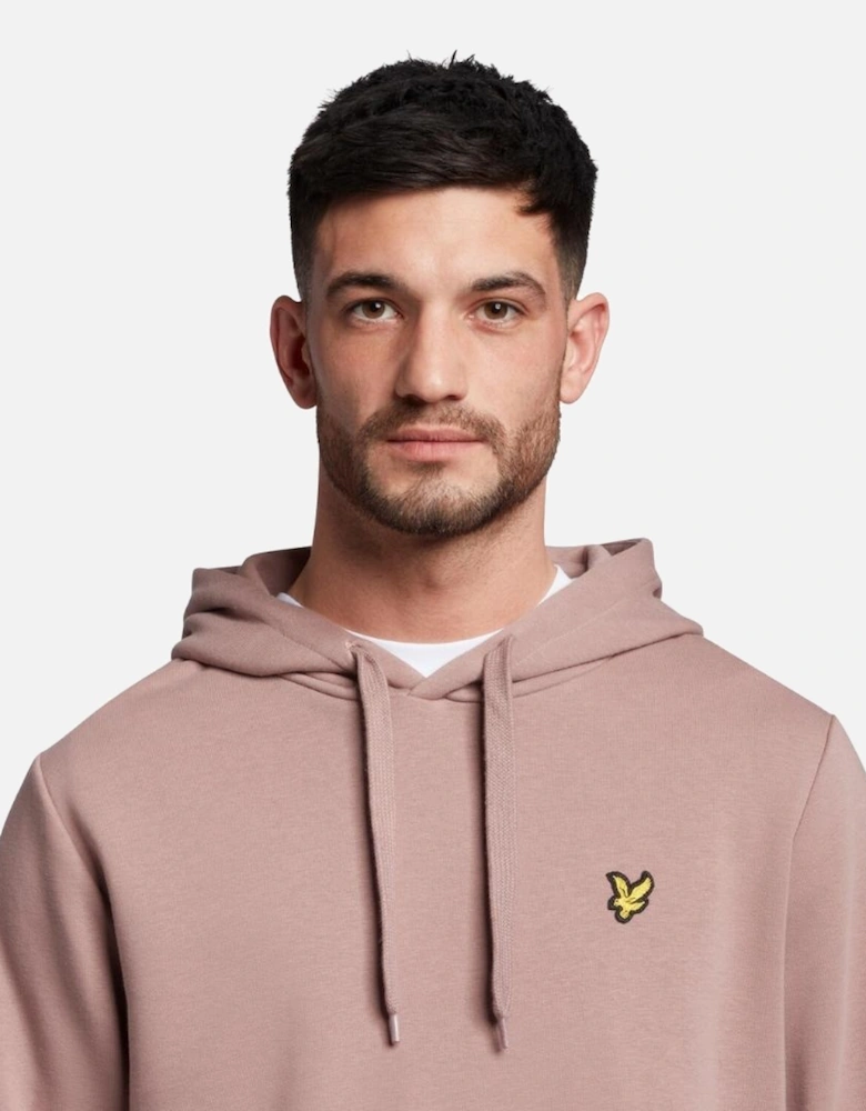 Lyle & Scott Branded Hutton Pink Pull-over Hoodie