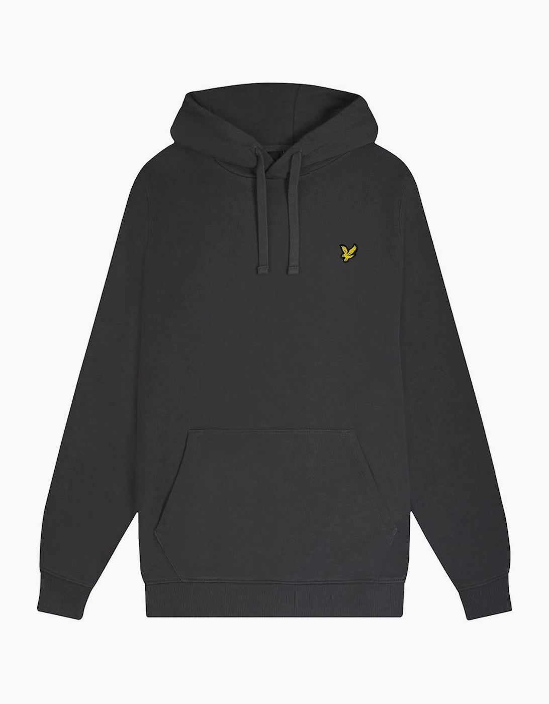 Lyle And Scott Men's Black Lyle Scott Branded Gunmetal Pull Over Hoodie - : 38/Regular M