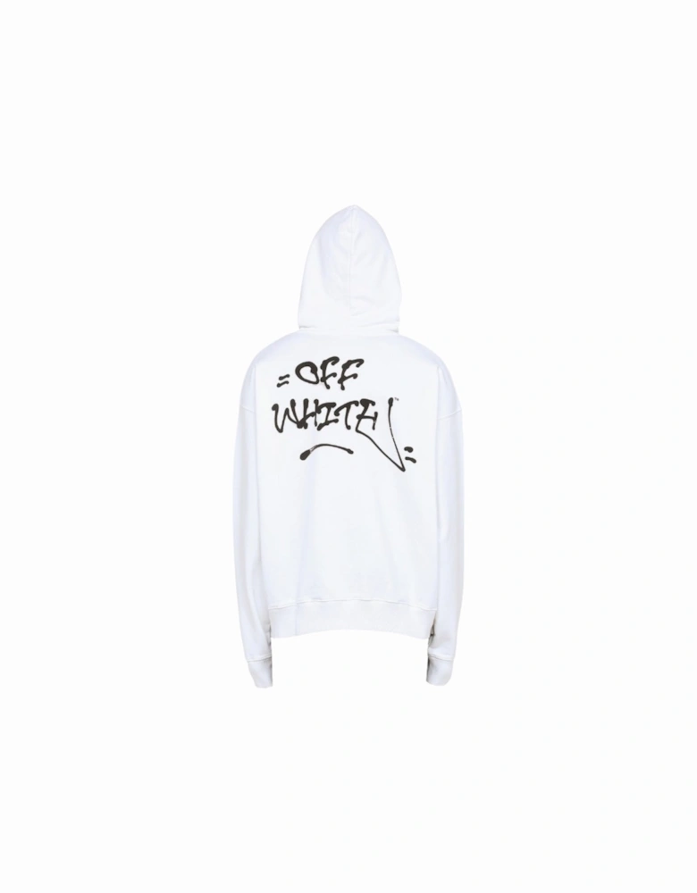 Graffiti Skate White Hoodie