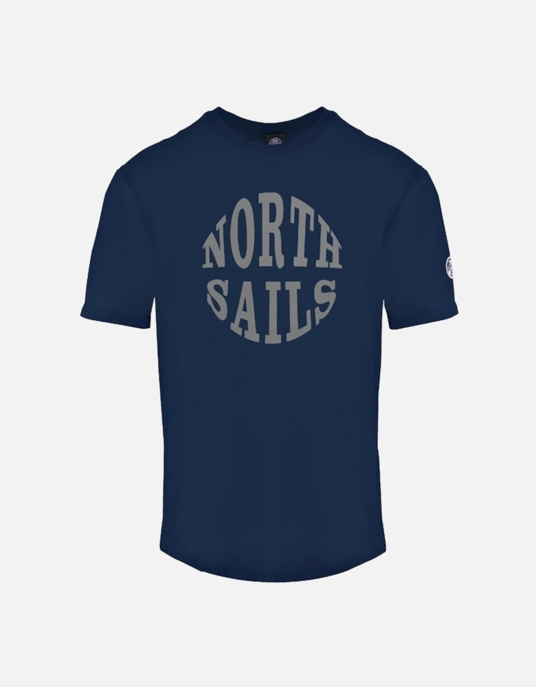 Circle Logo Navy Blue T-Shirt