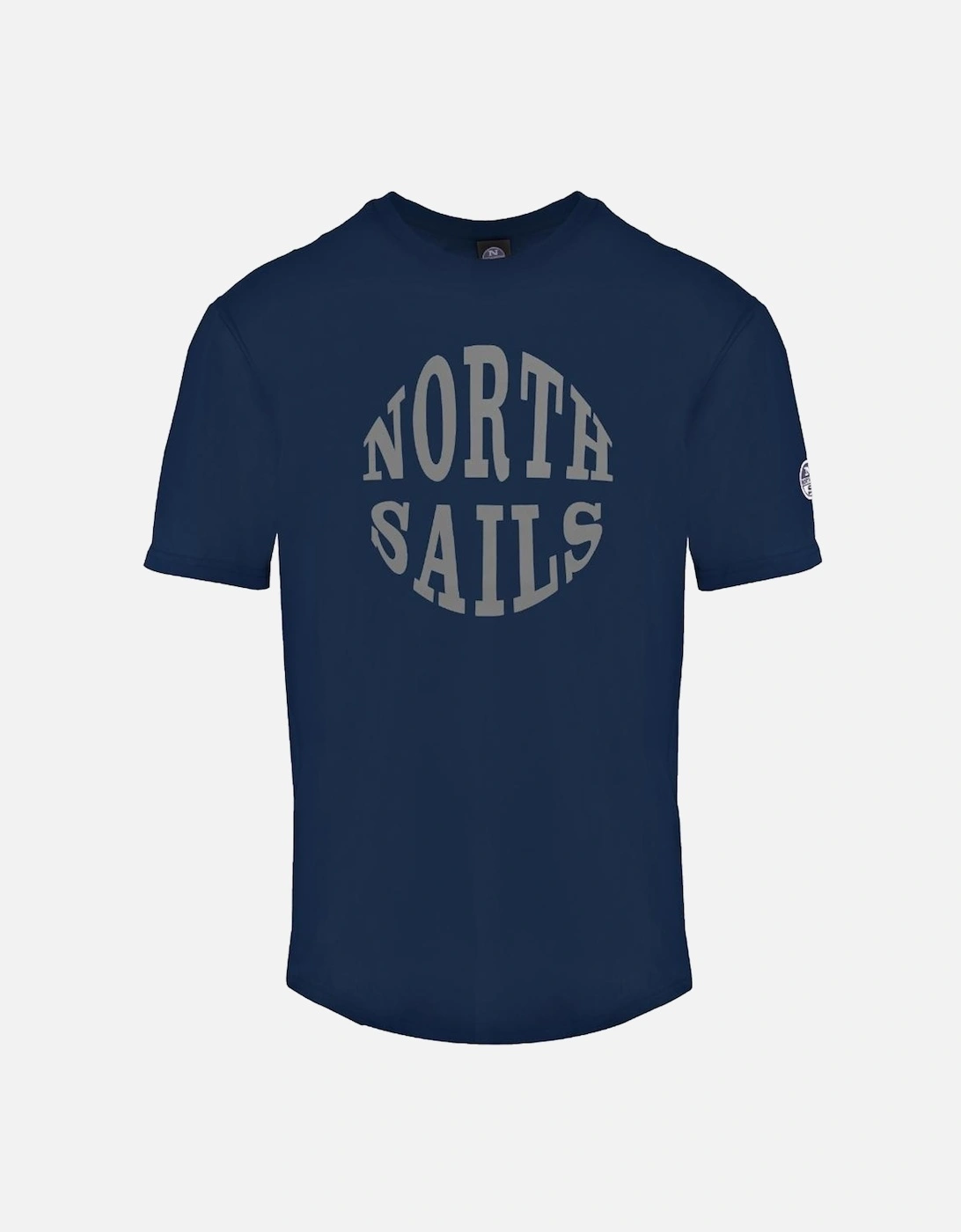 Circle Logo Navy Blue T-Shirt, 3 of 2