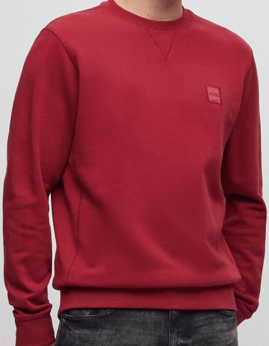 Westart Embroidered Logo Red Sweatshirt