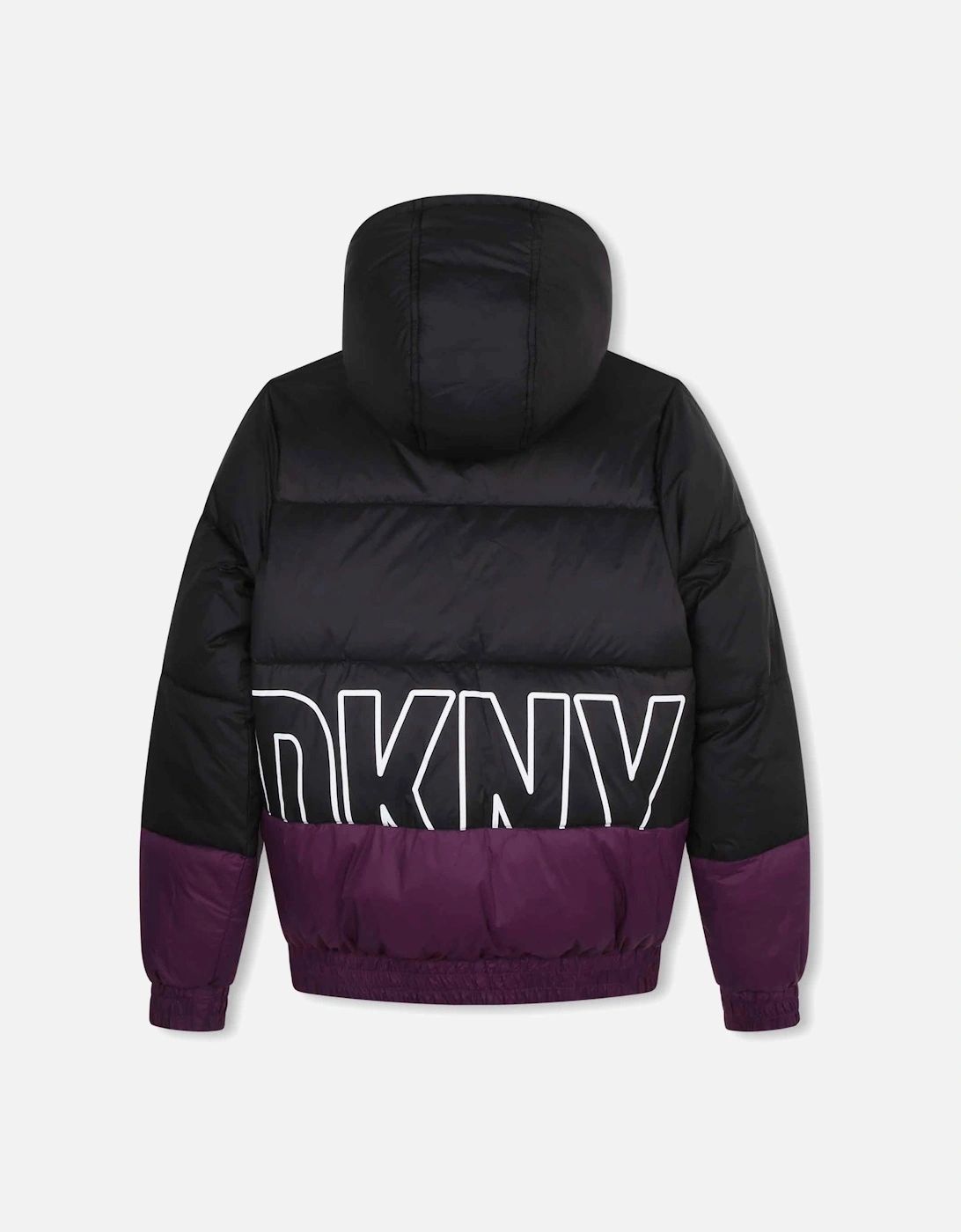 Purple Black Logo Reversible Coat