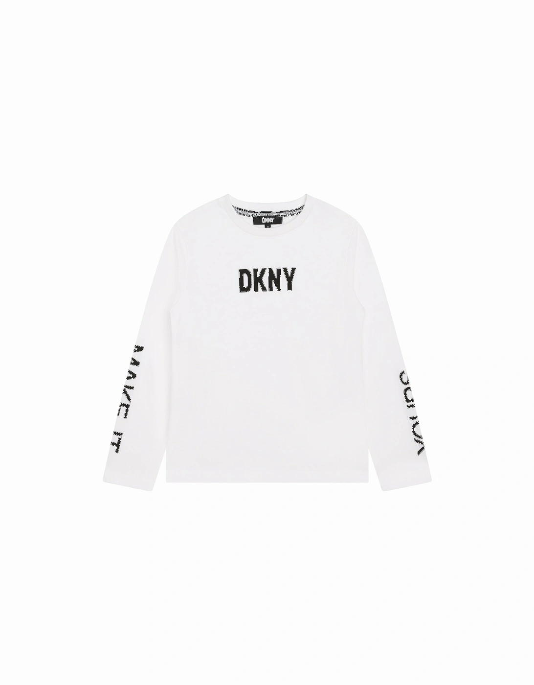 White Logo Long Sleeve T-Shirt, 3 of 2