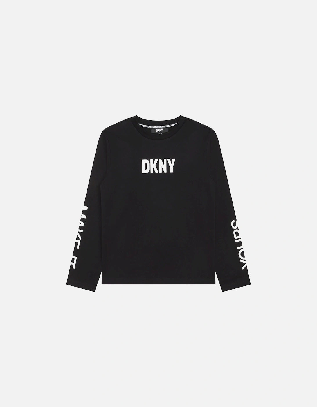 Black Logo Long Sleeve T-Shirt, 3 of 2