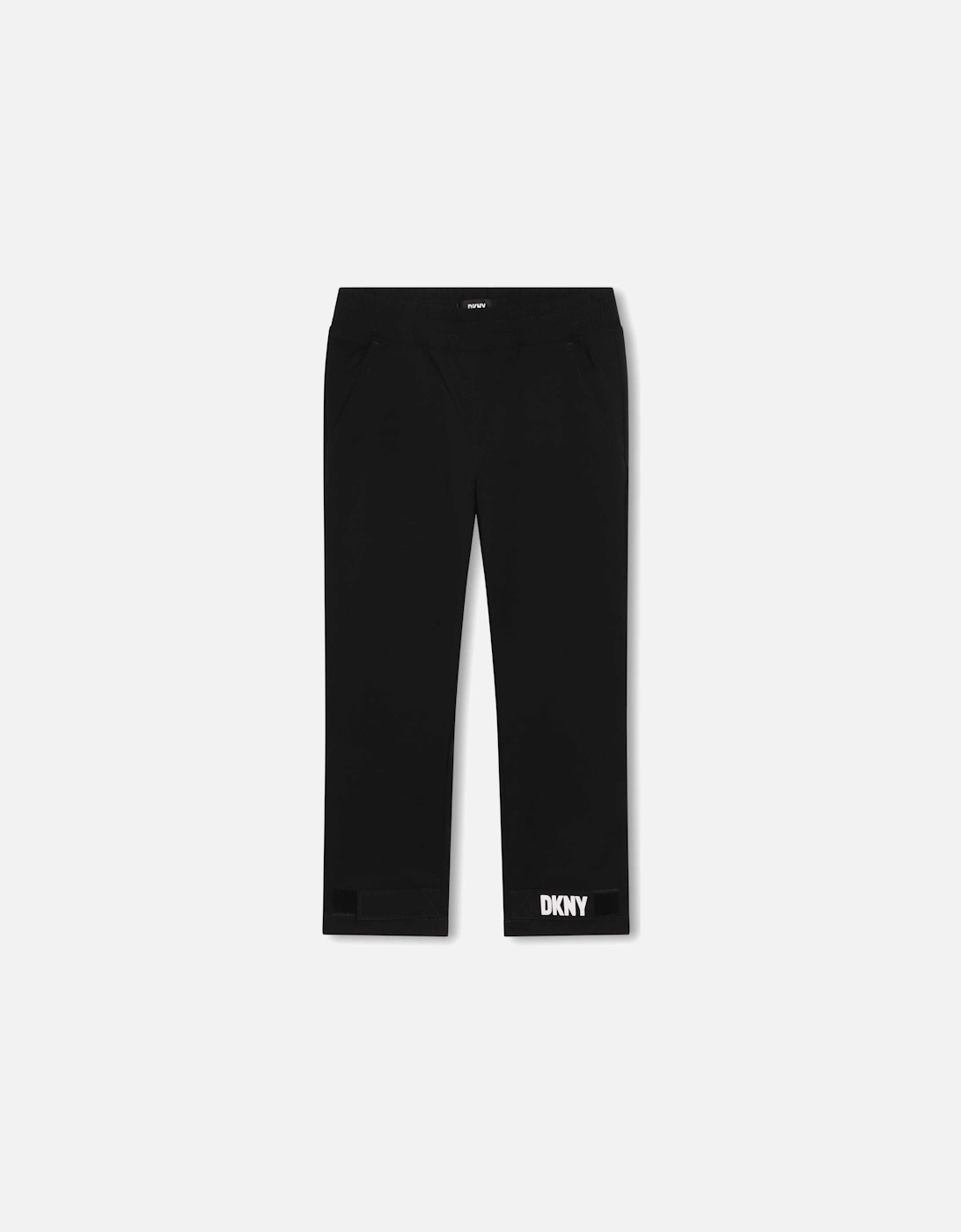 Black Logo Elasticated Waist Trousers, 4 of 3