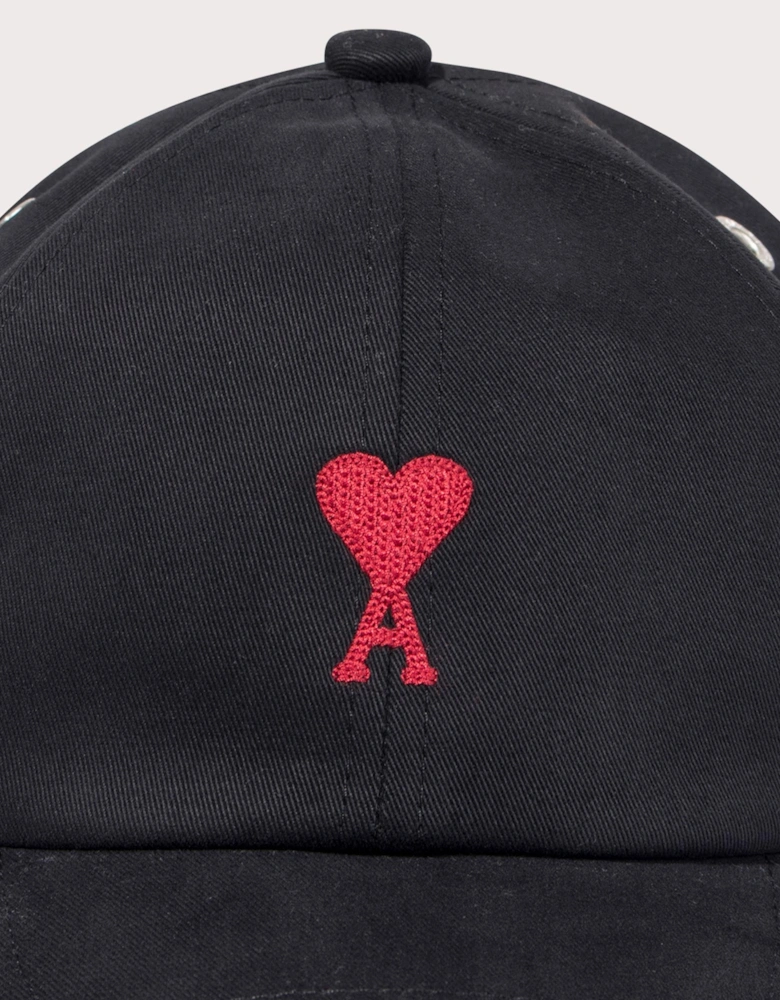 Red Ami De Couer Embroidery Cap