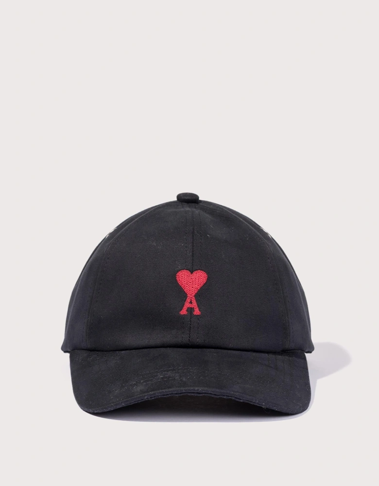 Red Ami De Couer Embroidery Cap
