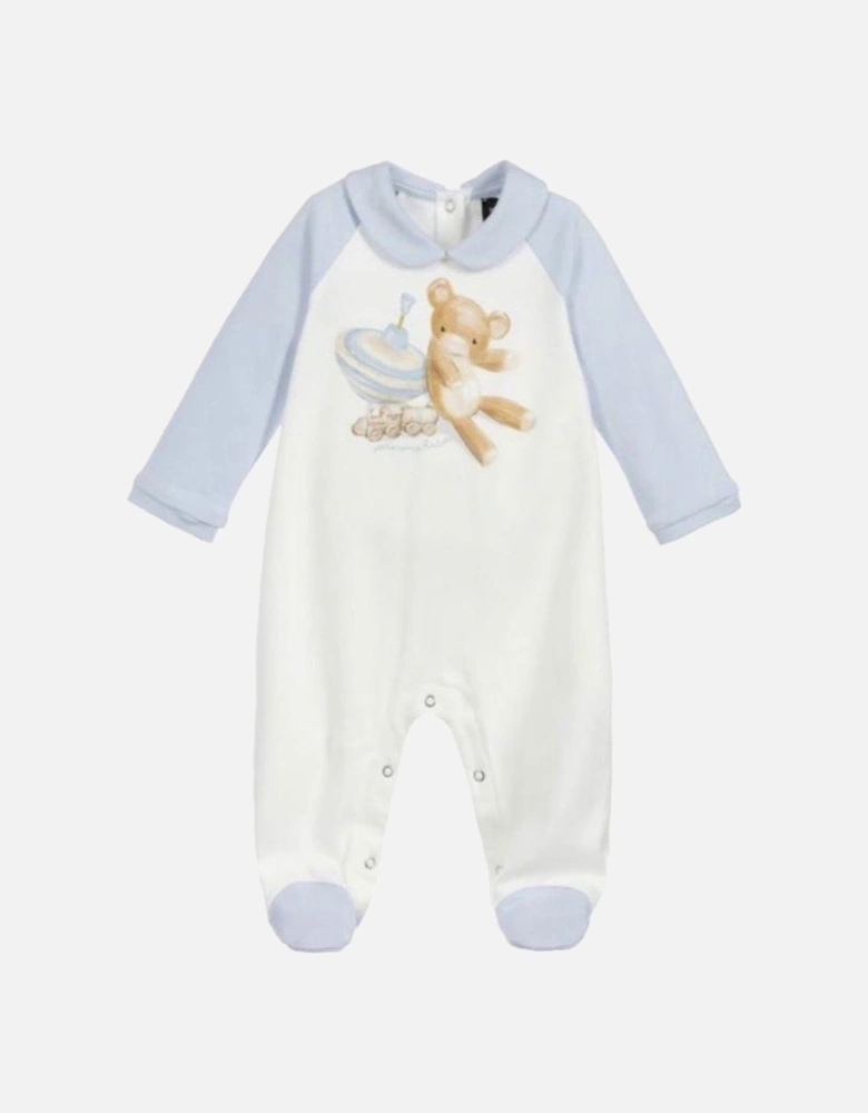 Baby Boys Teddy Babygrow