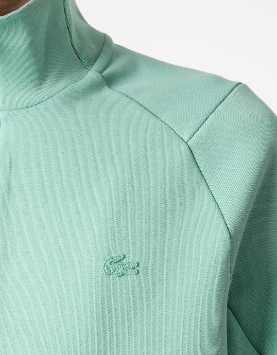 Relaxed Fit High Neck Zip Through Sweatshirt