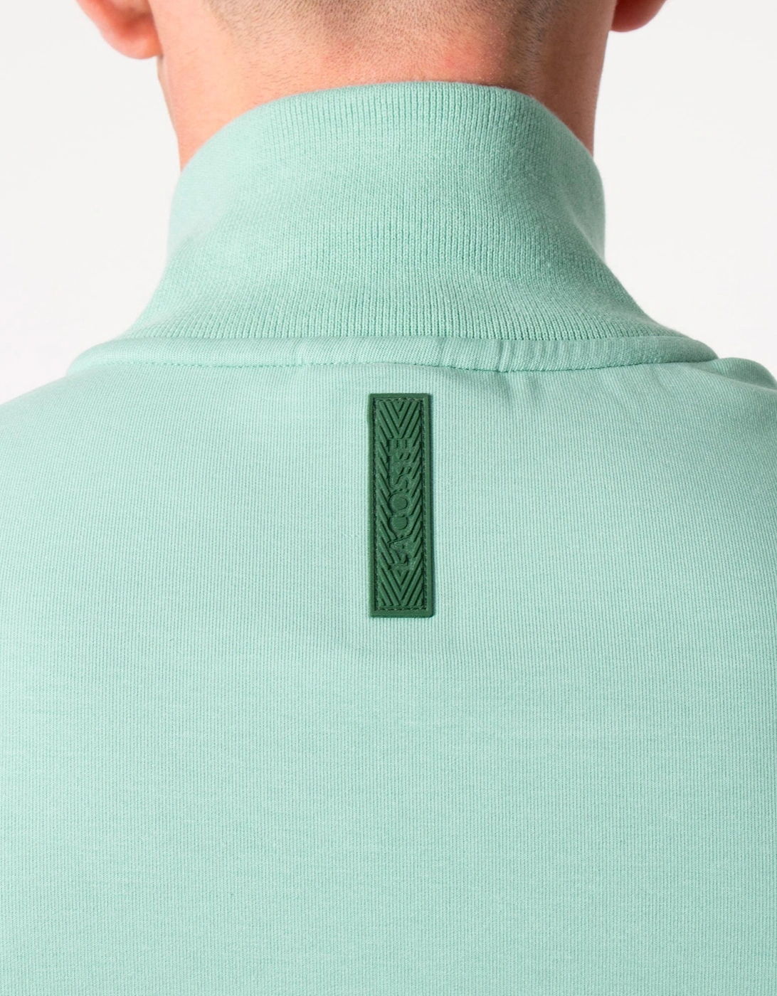 Relaxed Fit High Neck Zip Through Sweatshirt