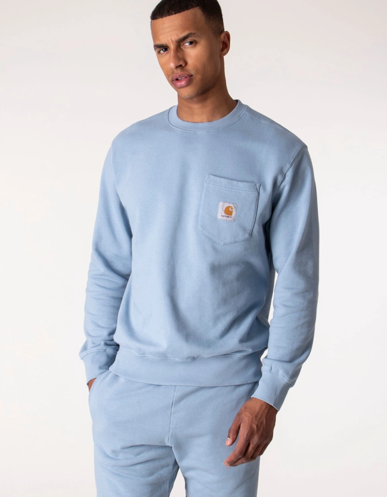 Relaxed Fit Chest Pocket Sweatshirt