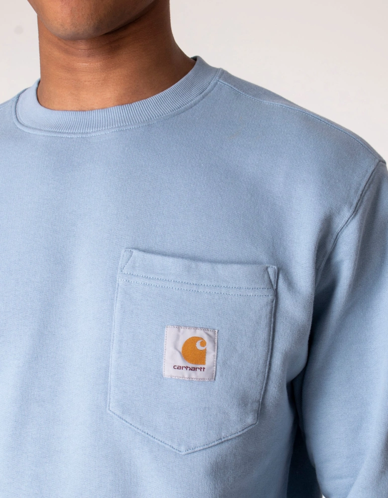 Relaxed Fit Chest Pocket Sweatshirt