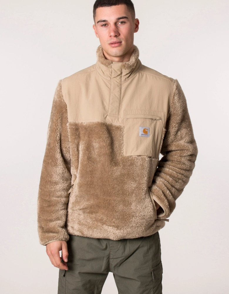 Relaxed Fit Jackson Half Snap Sweatshirt