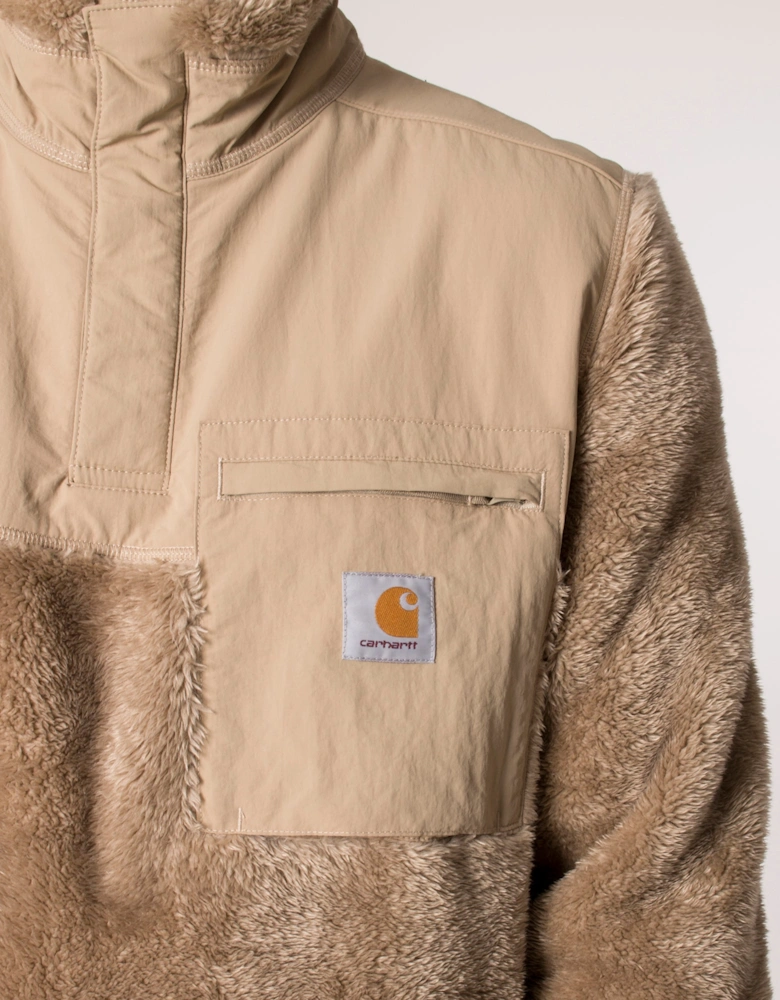Relaxed Fit Jackson Half Snap Sweatshirt