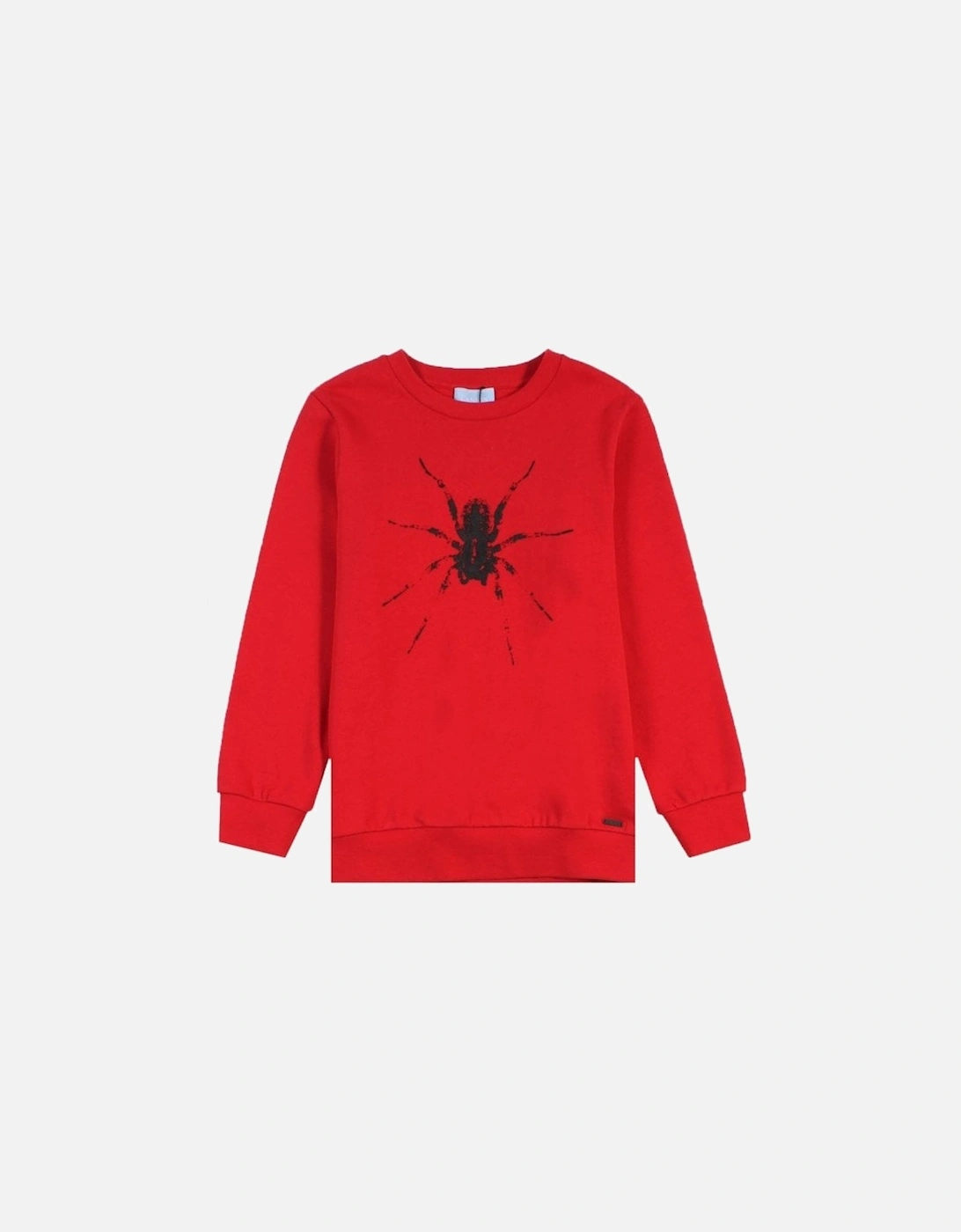 Boys Spider Logo Sweatshirt Red, 7 of 6
