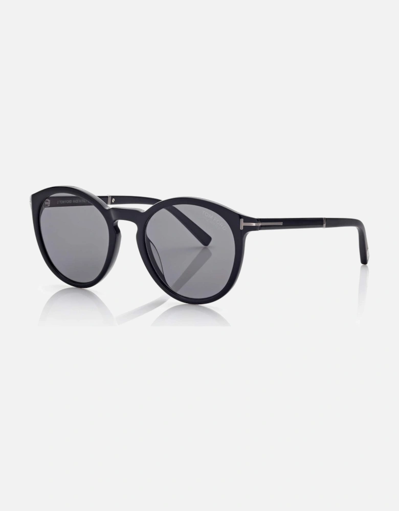Mens Elton Polarized Sunglasses Black