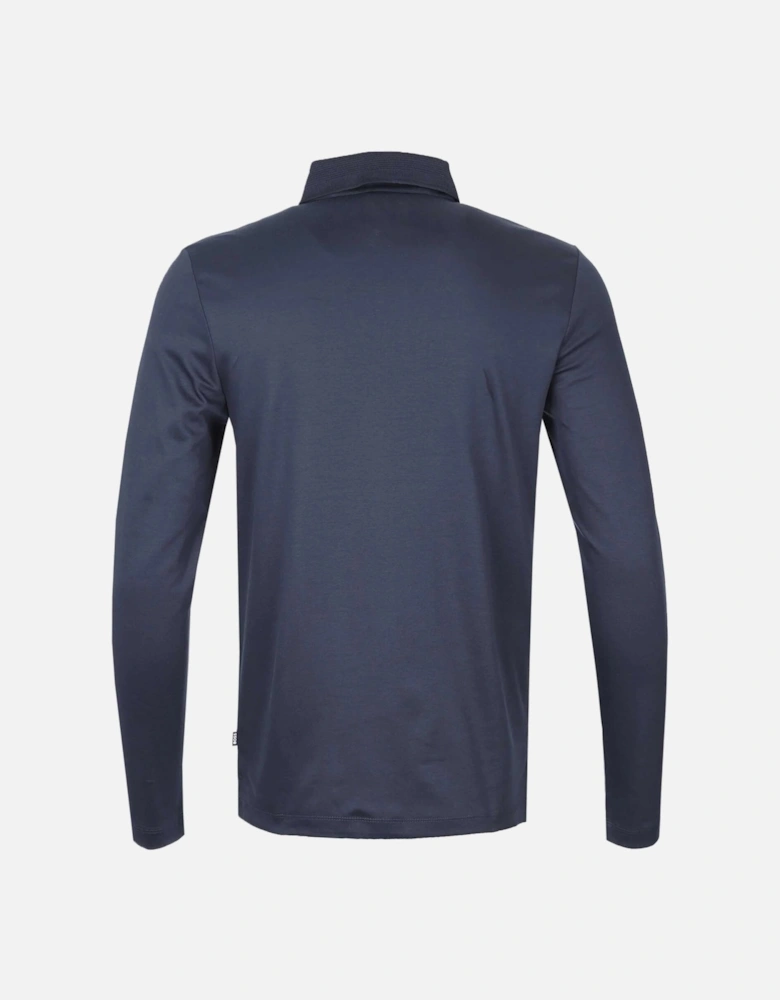 Mens Square Logo Polo Shirt Navy